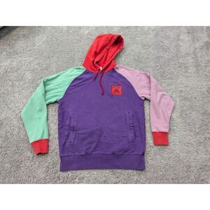 Teddy Fresh Pullover Mens Medium Hoodie Colorblock Long Sleeve Drawstring‎